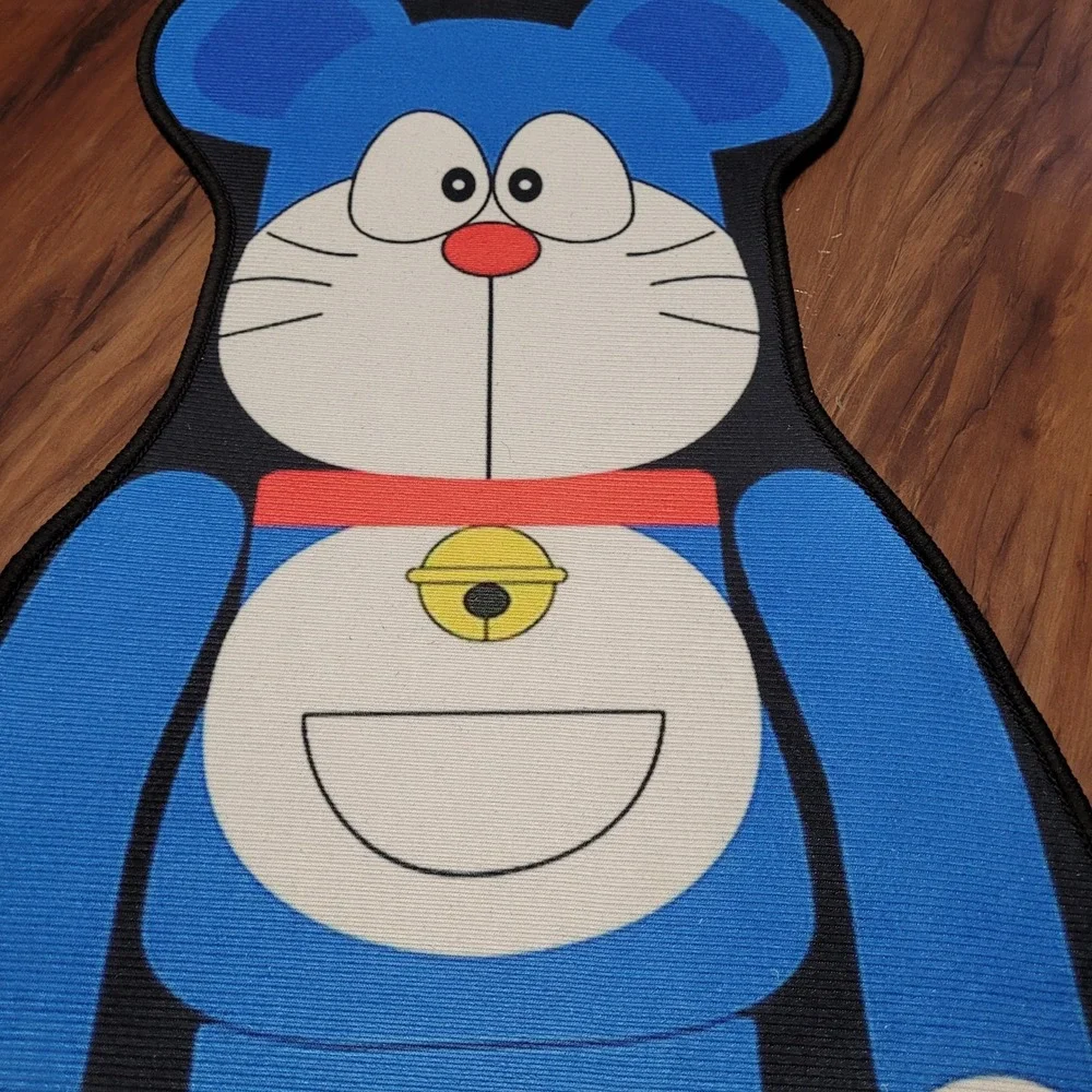 Doraemon Bearbrick Style Rug Cartoon Cat Robot Blue Accent Decor 31